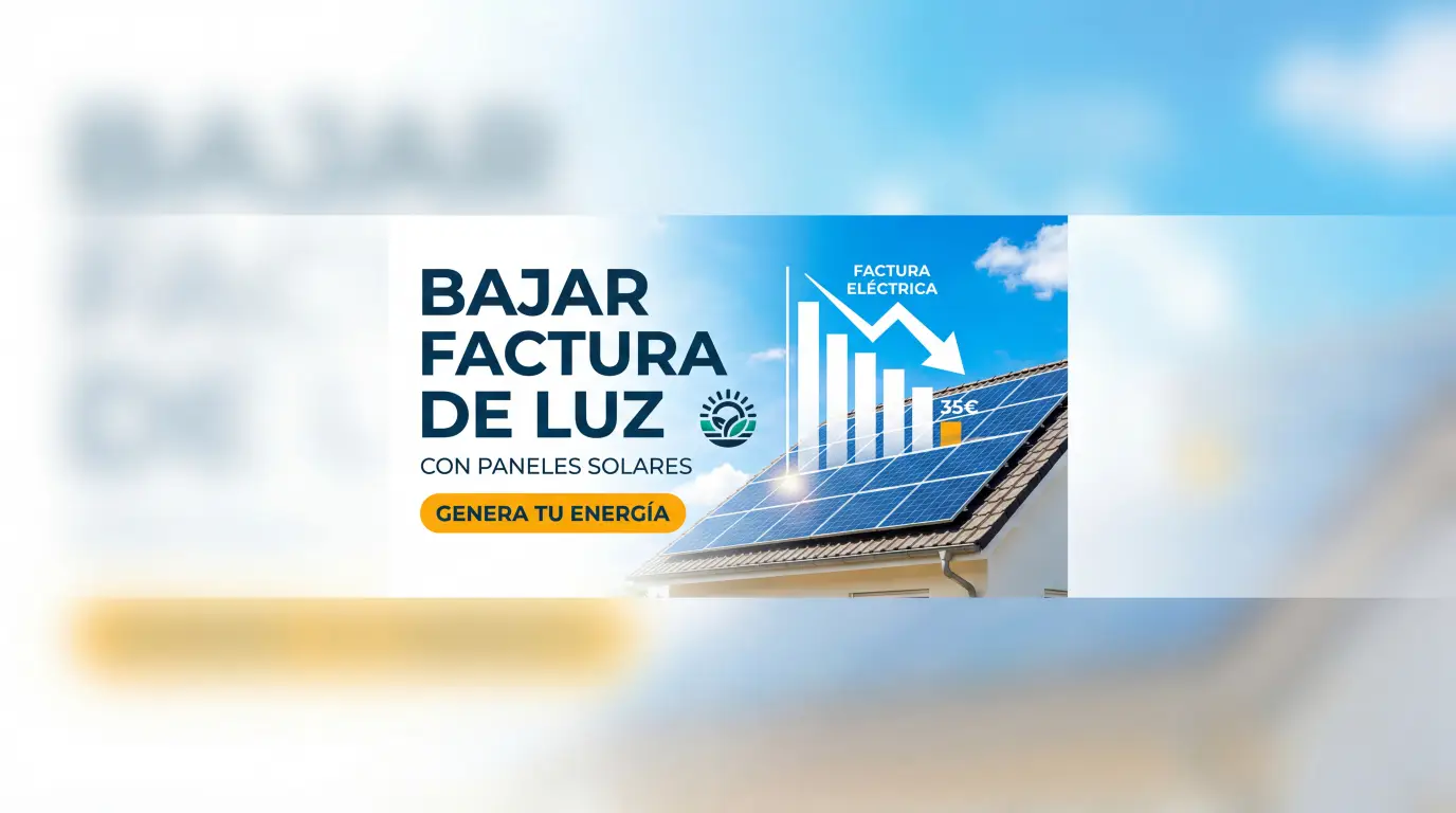 Hogar bajando la factura de luz con paneles solares