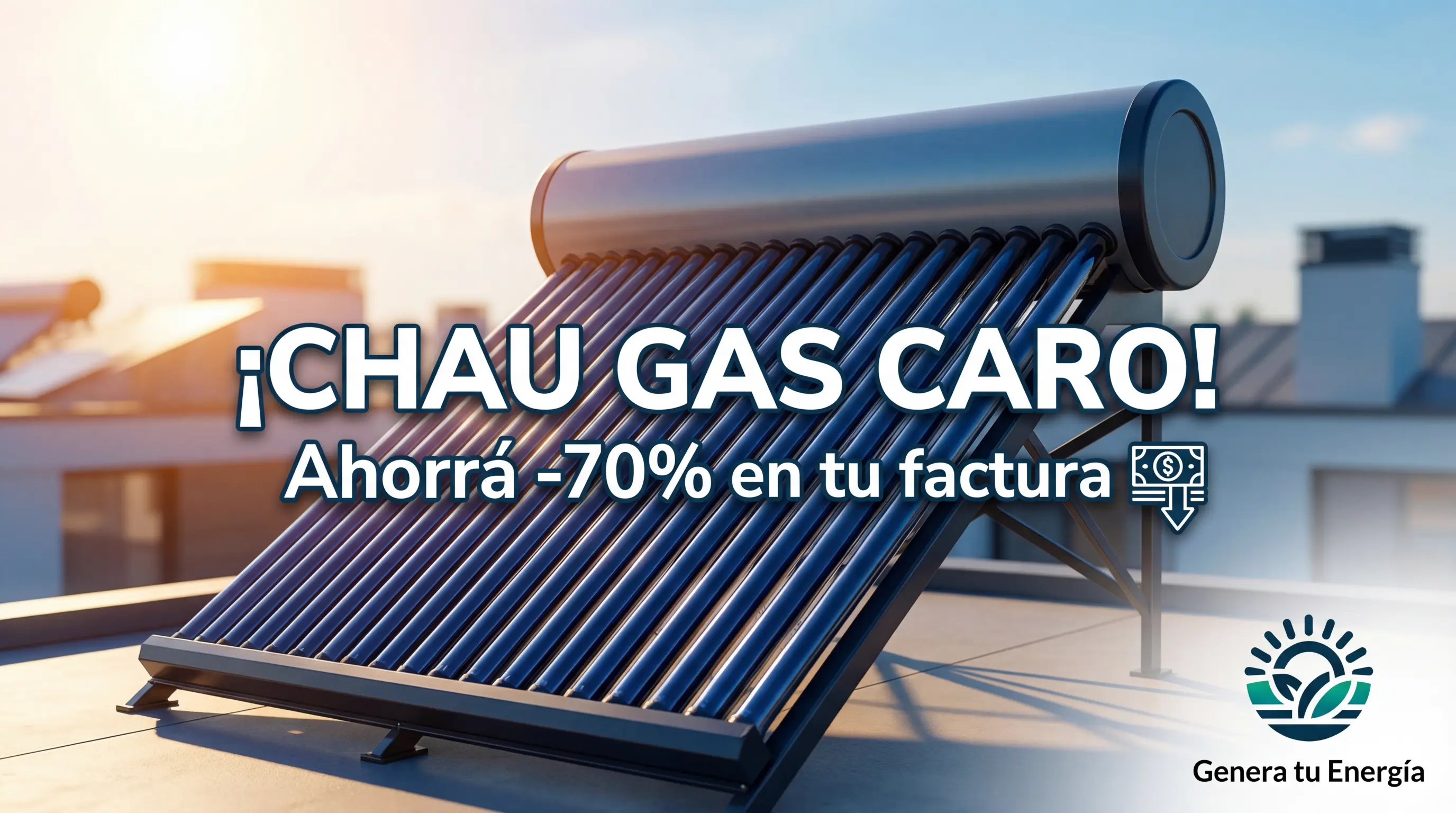 Calefón solar ahorro de gas