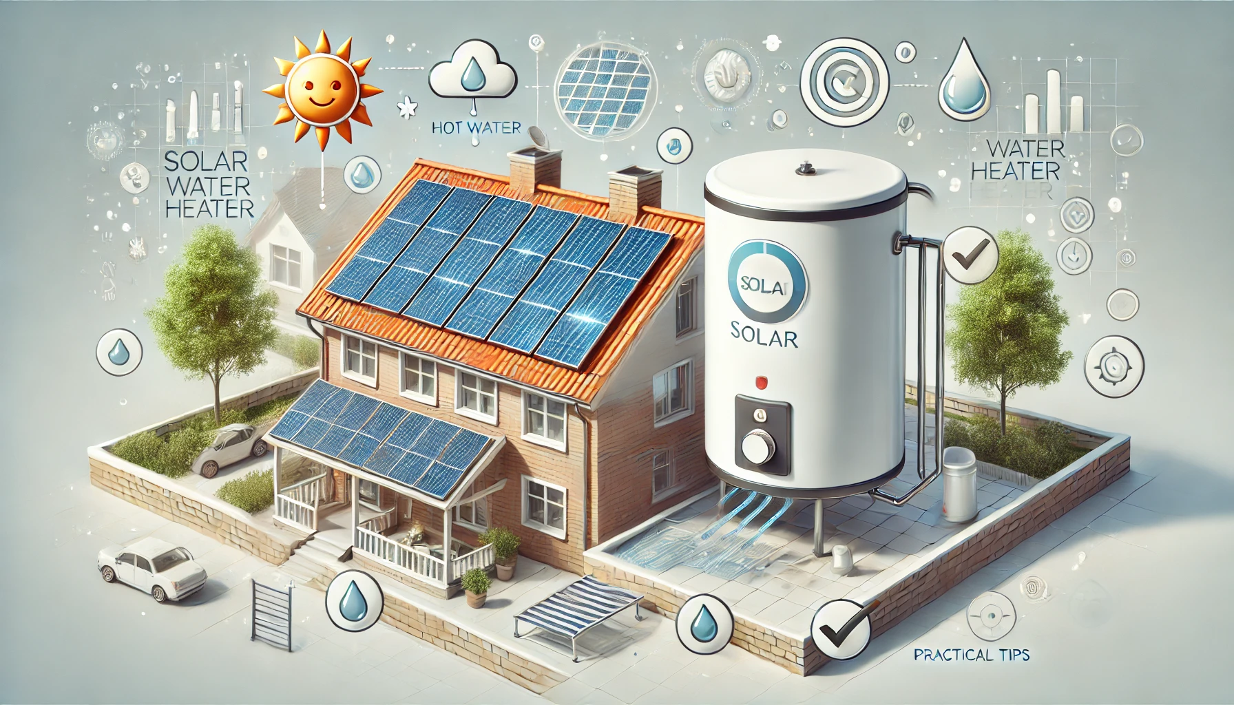 Calentadores de agua solares