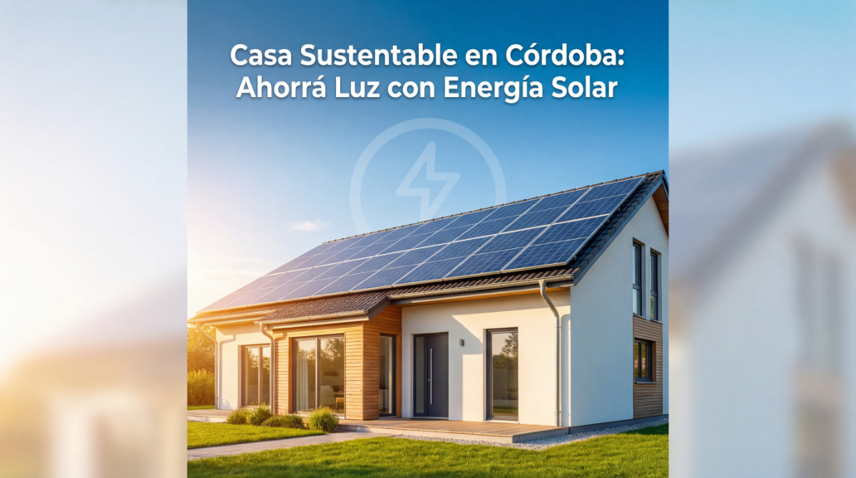 Casa sustentable en Córdoba · energía solar y paneles | Genera Tu… Casa sustentable en Córdoba: energía solar y paneles — instalación y asesoramiento en Argentina