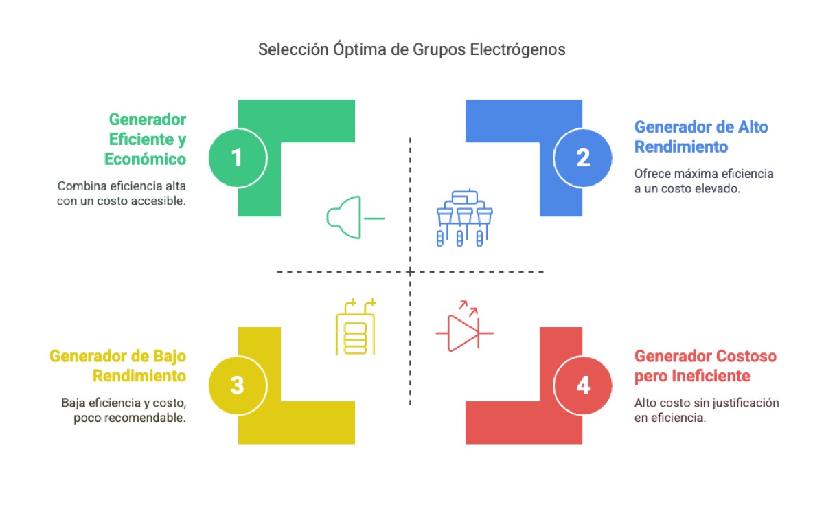 Comparativa de grupos electrógenos