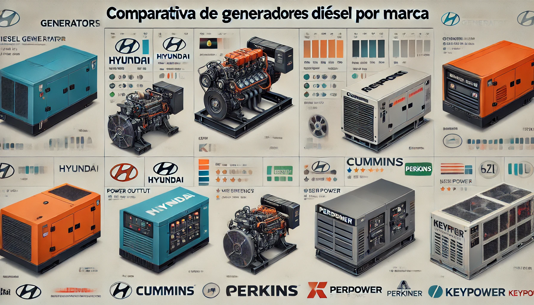 Comparativa generadores diésel