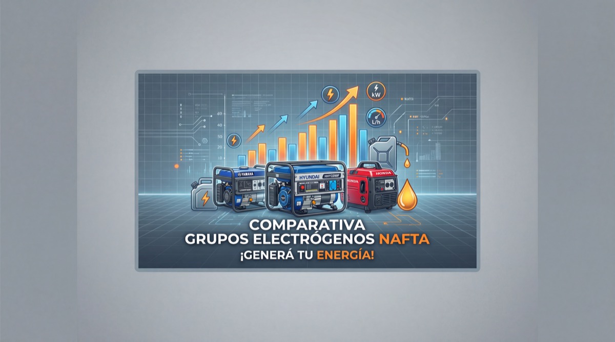 Comparativa grupos electrógenos nafta