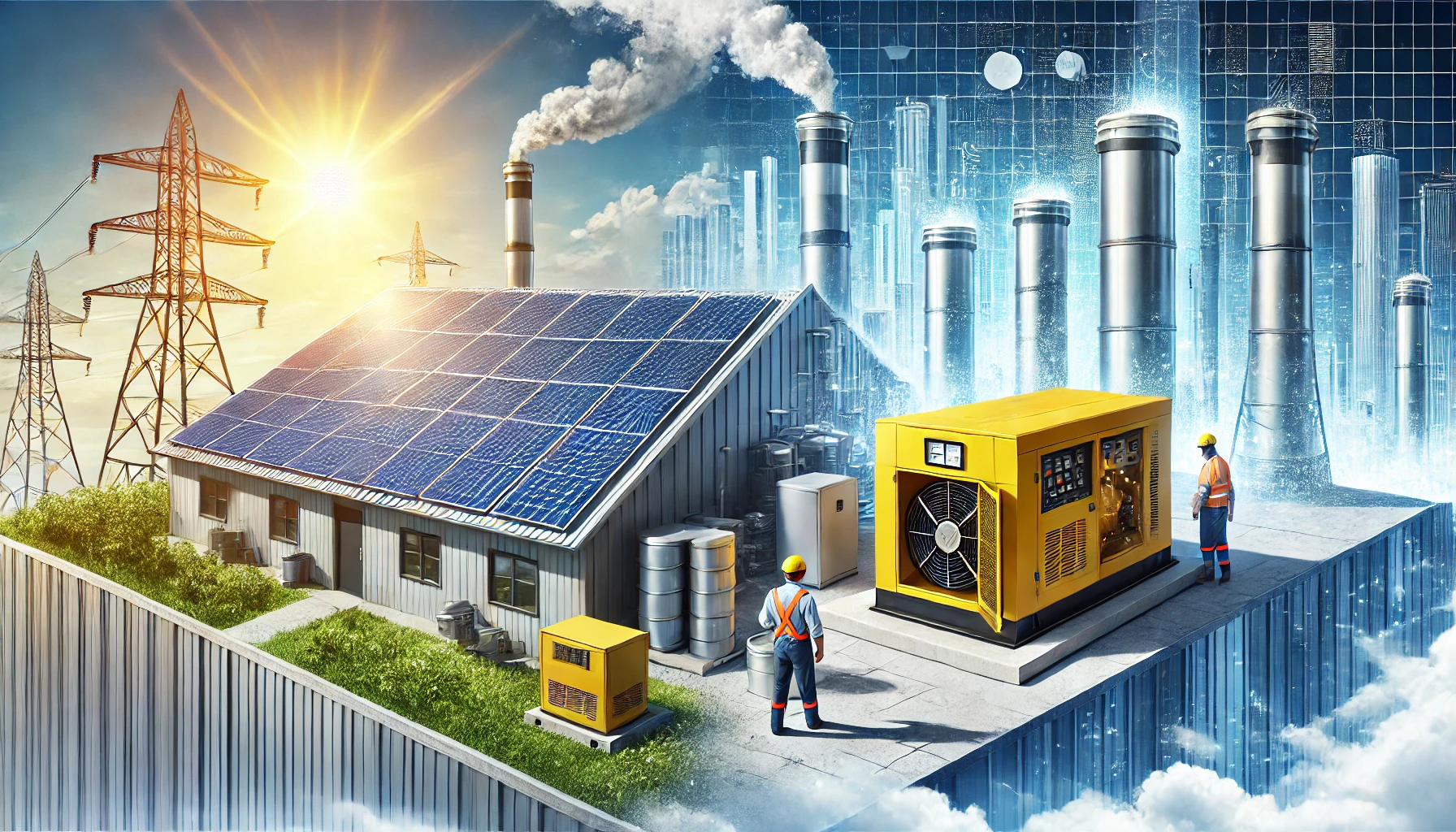 Solar vs generadores — Genera Tu Energía