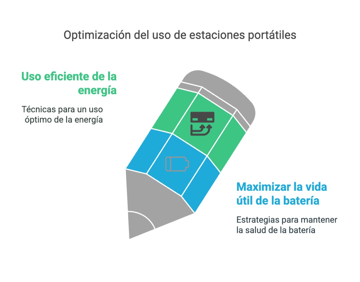 Uso de estaciones portátiles