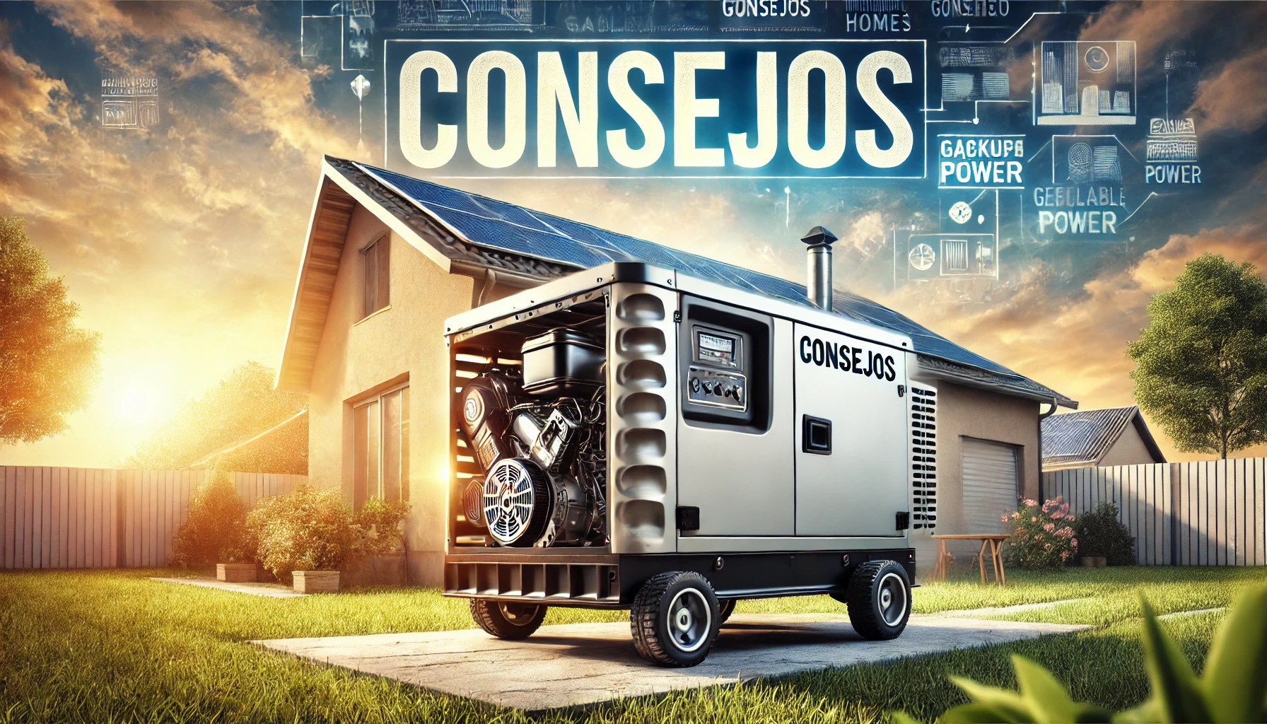 Grupo electrógeno residencial a nafta