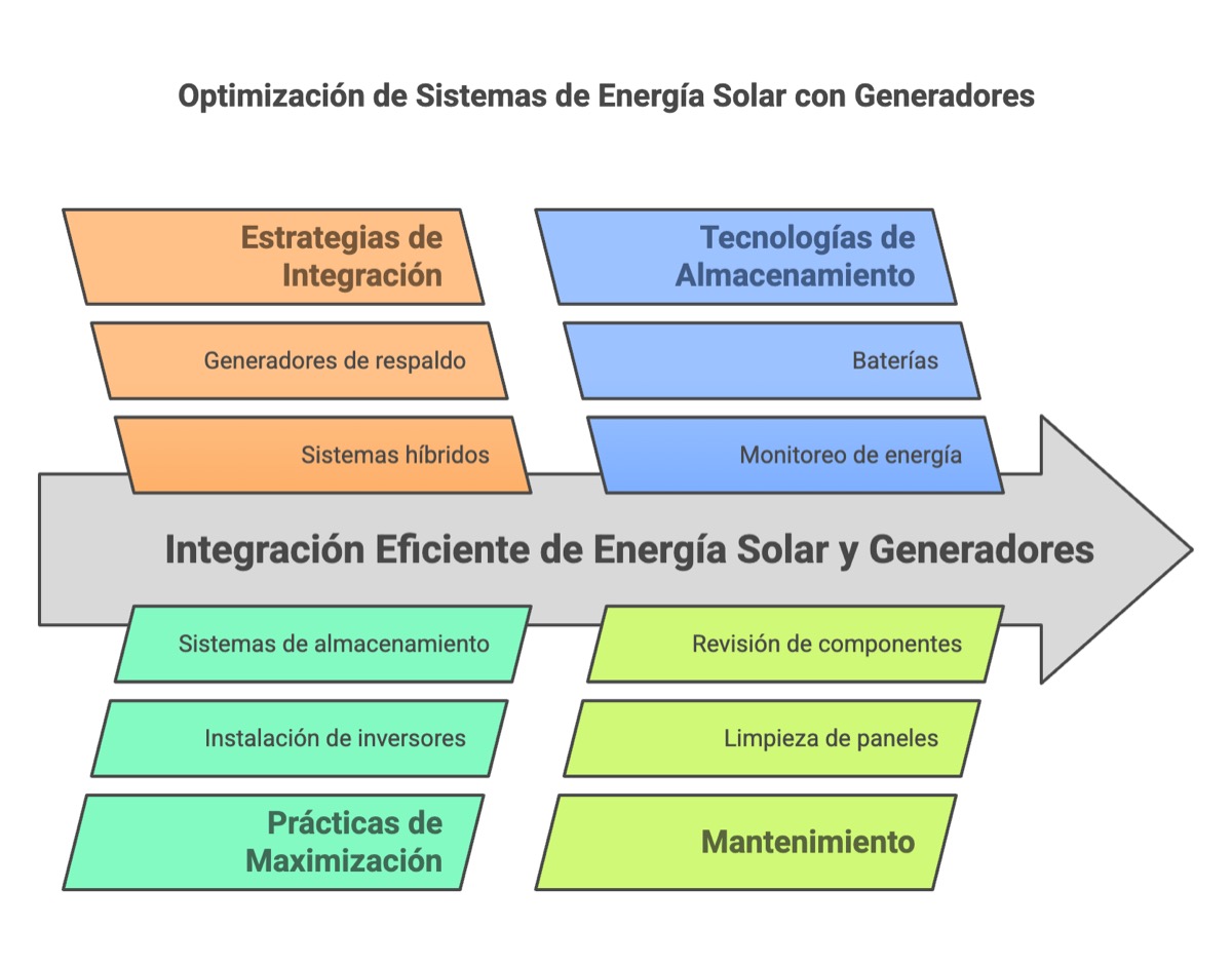 Criterios para sistemas solares con generadores