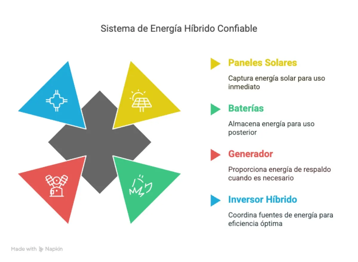 Cortes de luz en fiestas: batería litio vs generador (Ano) — artículo relacionado · grupos electrógenos