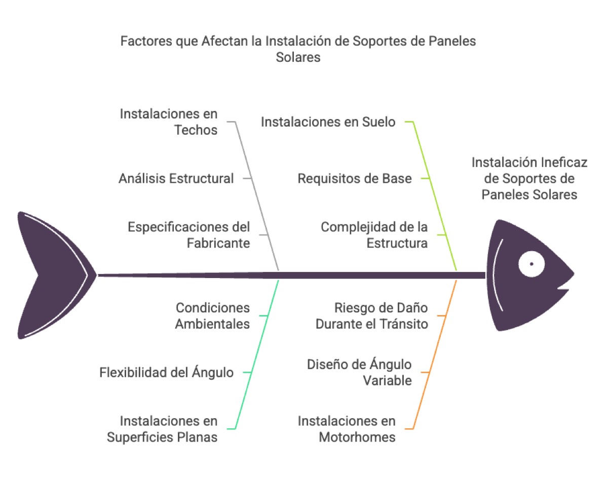 Instalación de soporte paneles