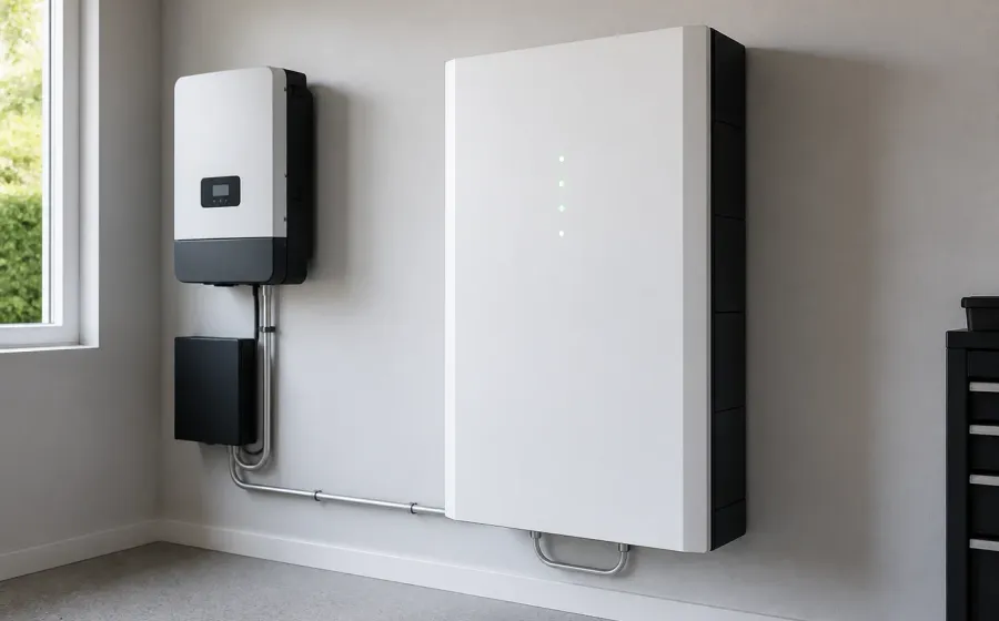 Sistema energia de respaldo con bateria de litio deye 3 3 kw 10 kw 48 v monofasico — Baterías de litio para almacenamiento y backup de energía