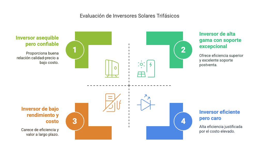 inversor trifásico solar