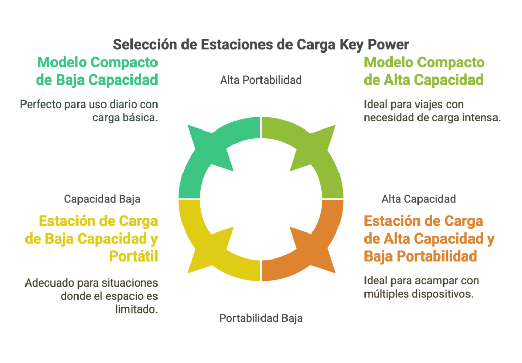 Estaciones de carga portatiles Key Power