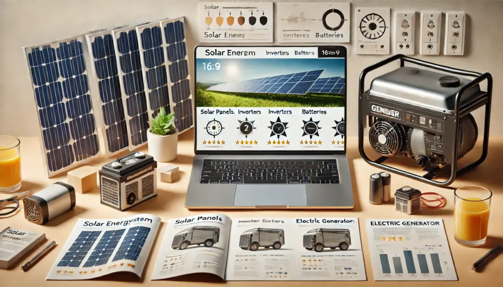 reseñas de energia solar y grupos electrogenos