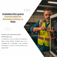 Instalación para Generadores Diésel Residenciales a Gas