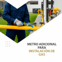 METRO ADICIONAL PARA INSTALACIÓN DE GAS_
