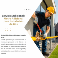 Metro Adicional para Instalación de Gas