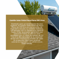 Calefón Solar FIASA Placa Plana 200 Litros