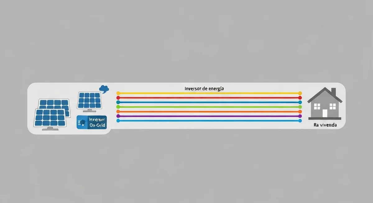 Inversor On-Grid marca Growatt sobre fondo blanco.
