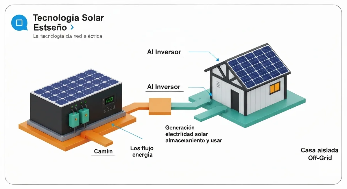 Instalación solar Off-Grid en un campo de la provincia de Córdoba, Argentina.