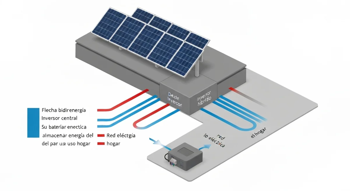 Inversor solar Híbrido Deye de 8kW para residencias.
