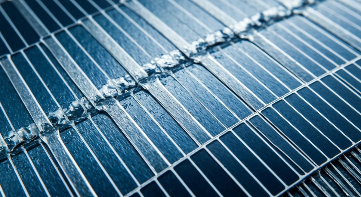 Infografía de los 3 componentes clave de un sistema solar: Panel, Inversor y Batería.