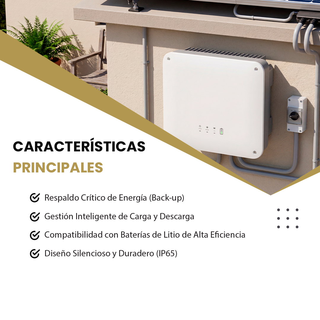 Inversor Híbrido GoodWe 5kW Monofásico FLEX (GW5000-ES-20(FLEX)) — F