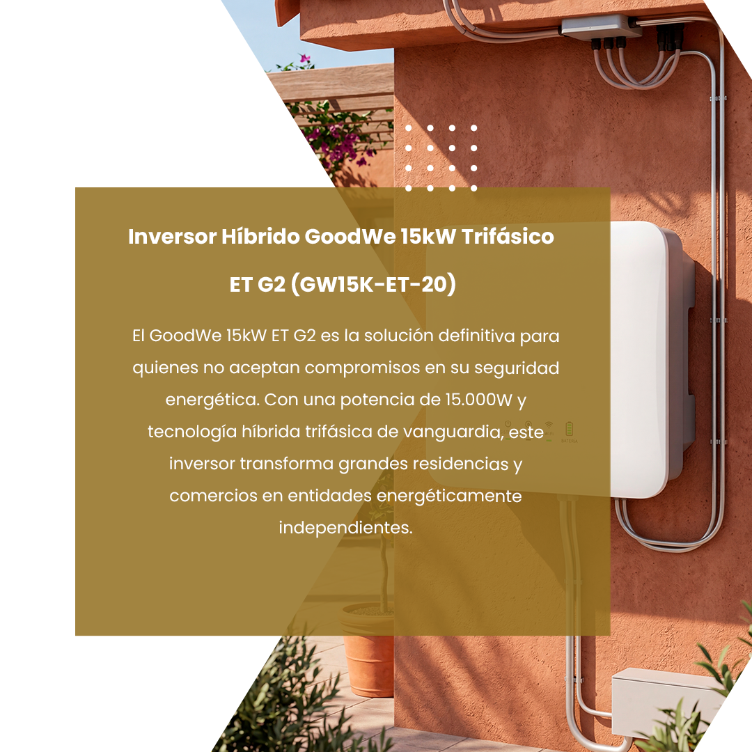 Inversor Híbrido GoodWe 20kW Trifásico ET G2 (GW20K-ET-L-G10) — Sistemas de Energia de Respaldo imagen 2