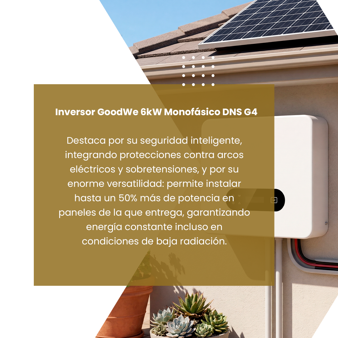 Inversor GoodWe 5kW Monofásico DNS G4 (GW5K-DNS-G40) — Sistemas de Energia de Respaldo imagen 2