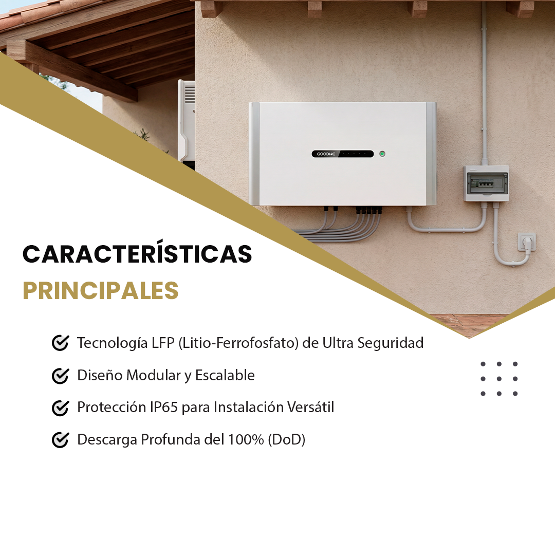 Batería de Litio Alto Voltaje GoodWe 5kWh Lynx D (ACS0022-00-00P) — Sistemas de Energia de Respaldo imagen 3