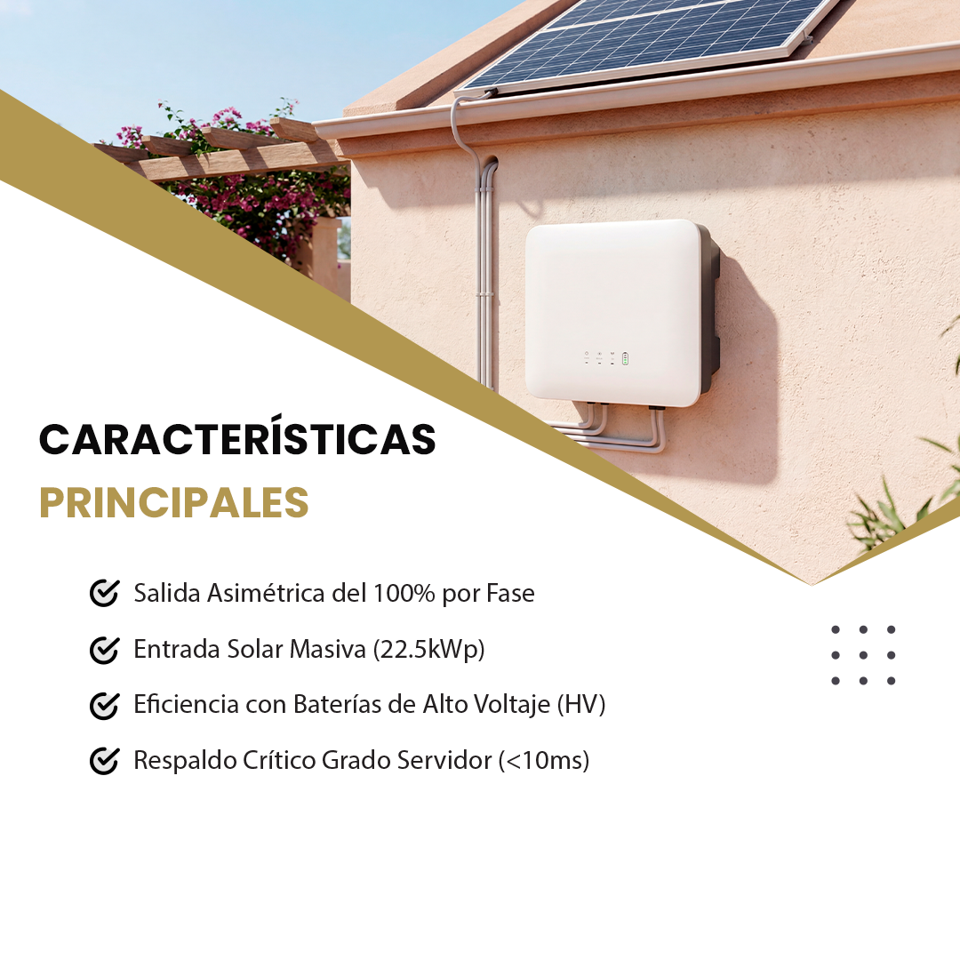 Inversor Híbrido GoodWe 15kW Trifásico ET G2 (GW15K-ET-20(FLEX)(FLEX)) — Sistemas de Energia de Respaldo imagen 3