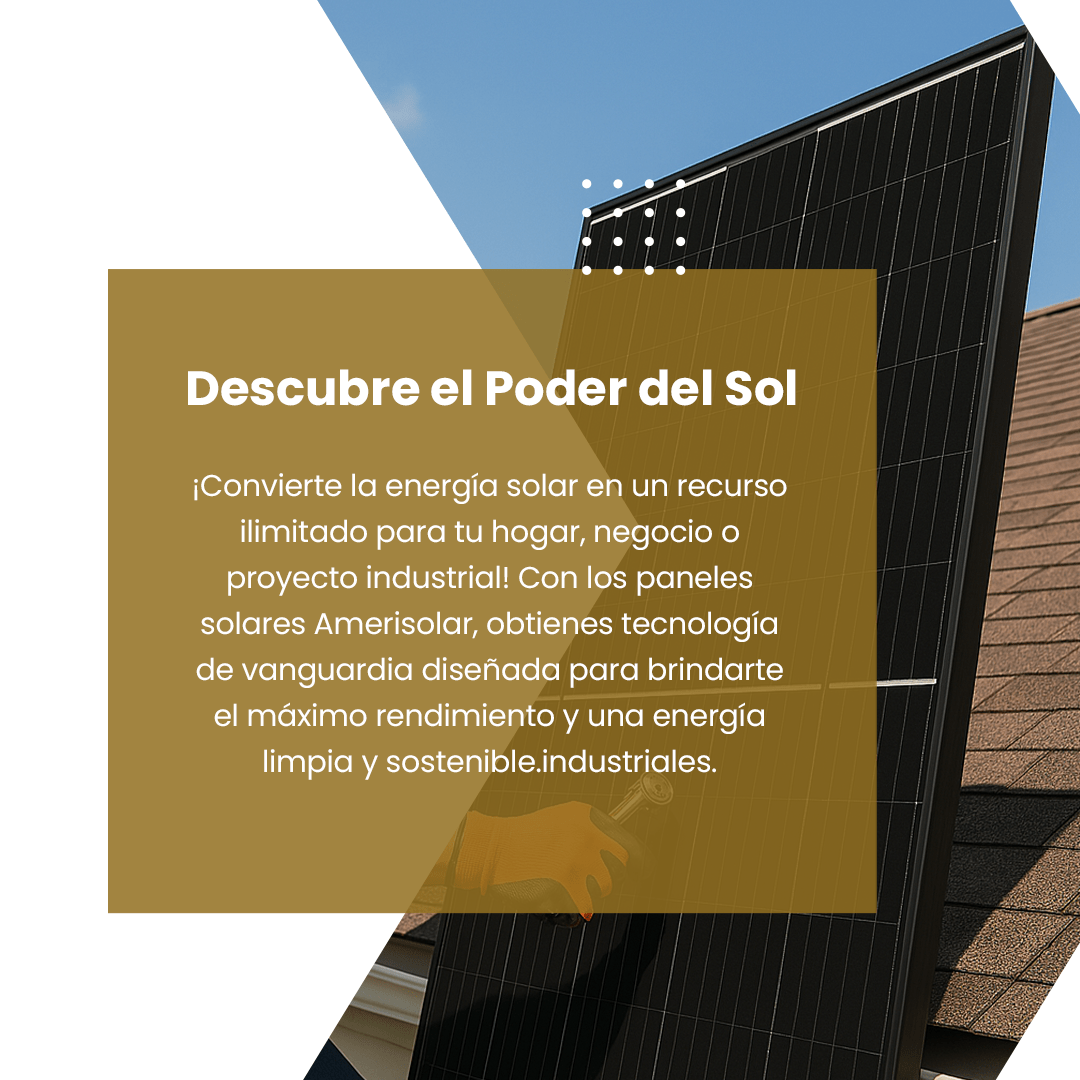 Panel solar Amerisolar AS-6P-345 345 Wp — vista 3 de 3 · Genera Tu Energía