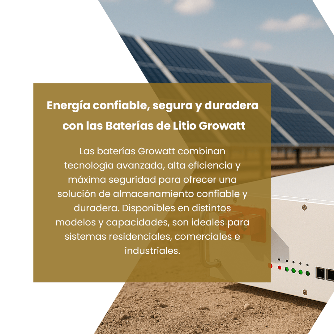 Batería de Litio (LiFePo4) Growatt 5.5kWh 51,2 V (106Ah) hasta 98% DOD; 6000 Ciclos a 25°C 0,2C – 5 años de garantía (HOPE 5.5L-A1 + KIT) — ficha e instalación Argentina