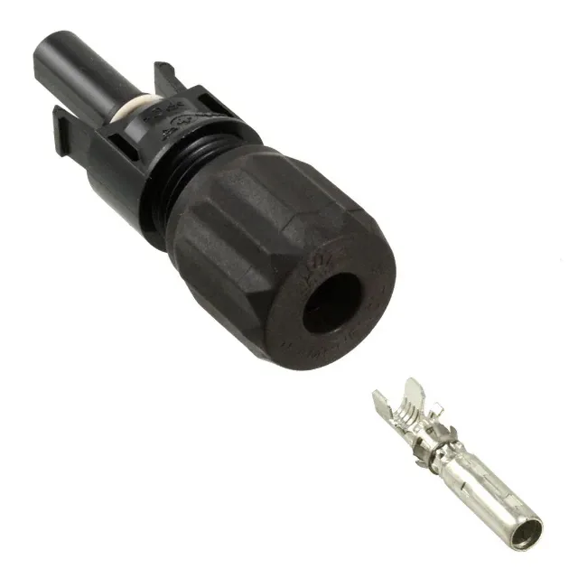 AMPHENOL H4CFC4D: ángulo 3/4 del producto. Amphenol CONECTOR MC4 HEMBRA - 4.00/6.00MM/12/10AWG - 42A 12.00MM/53A 10AWG 1000V UL/1500V